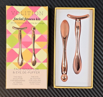 Volition Facial Fitness Kit Eye De-Puffer & Face Sculptor Two Pieces