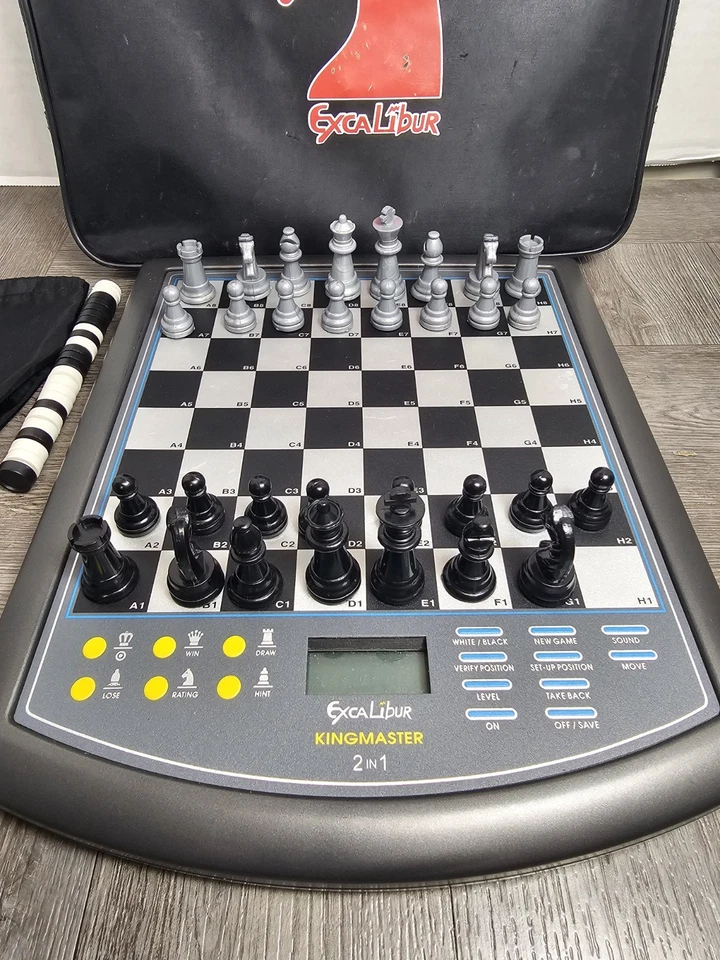 Excalibur King Master 2 In 1 Electronic Chess Checkers Game 911E 99% - Image 4 of 4
