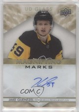 2021 Ovation UD Glass Magnifying Marks Gold 9/15 Jake Guentzel #MM-JG Auto 0pz2