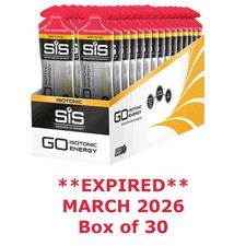 SIS Go Isotonic Energy Gel 60ml Tube Pink Grapefruit 30 Pack EXPIRED MARCH '26