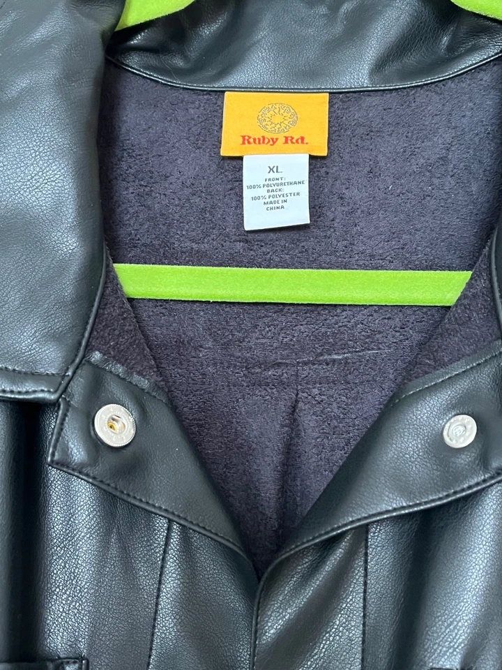 Ruby RD faux leather oversized jacket women s- XL - Image 2 of 4