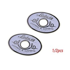 1/2pcs 1930's Ludwig Ludwig White Silver Drum Badge Reproduction