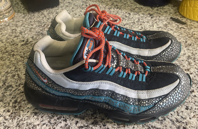 Nike Air Max 95 Premium Tape Gamma Blue Zebra Size 10