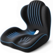 Seat Pain for Foam Ergonomic Gray Cushion Memory Back/Tailbone
