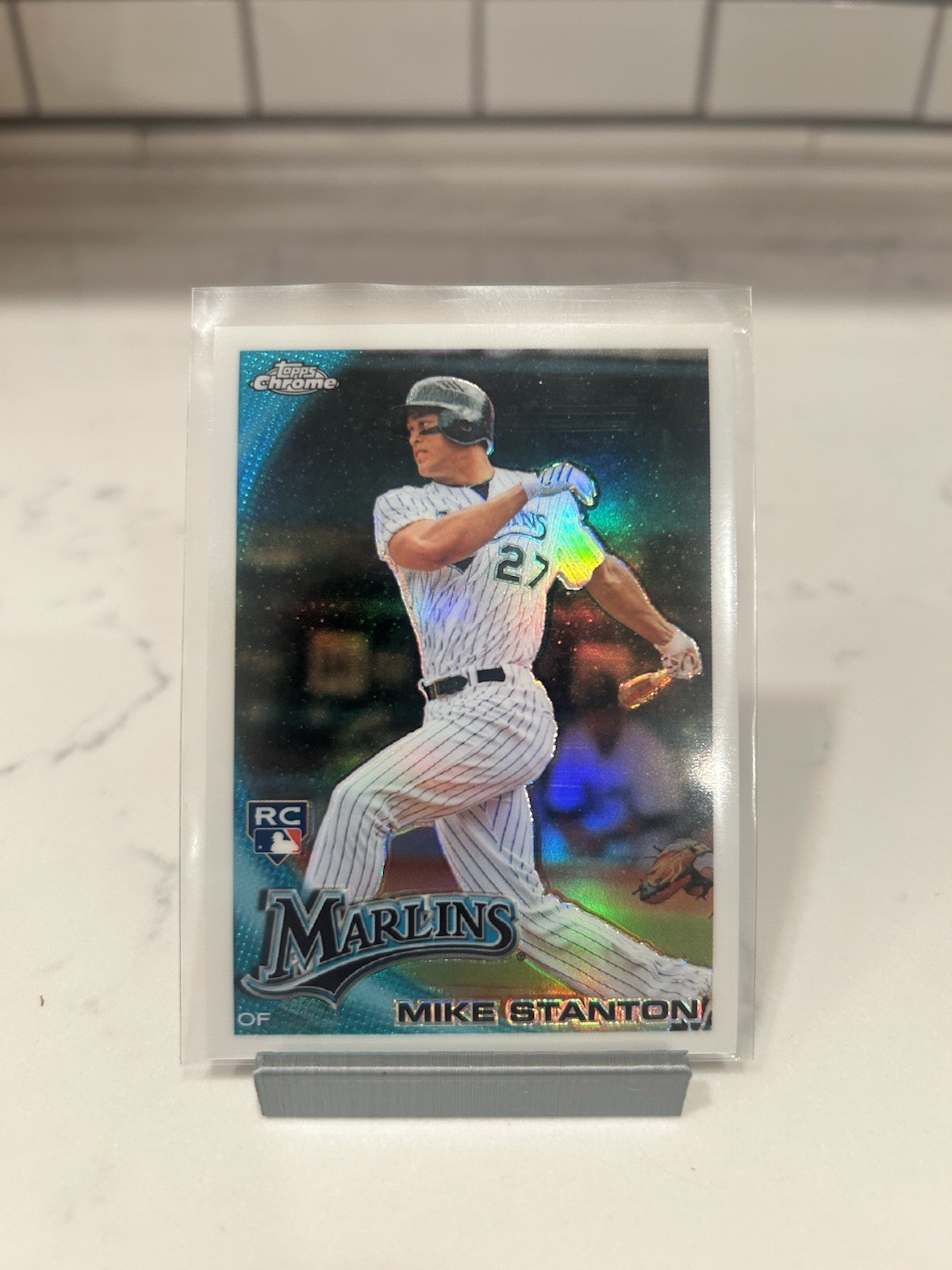 2010 Topps Chrome Giancarlo Mike Stanton #190 Refractor (RC) Marlins