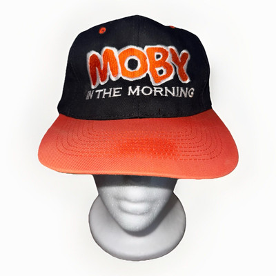 Vintage Moby Morning Black And Orange Adjustable Cap