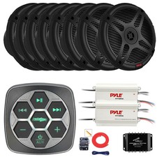 Metra Marine 3-Zone and Controller, 8x 6.5" Speaker, 2x Amplifier, Splitter, Kit