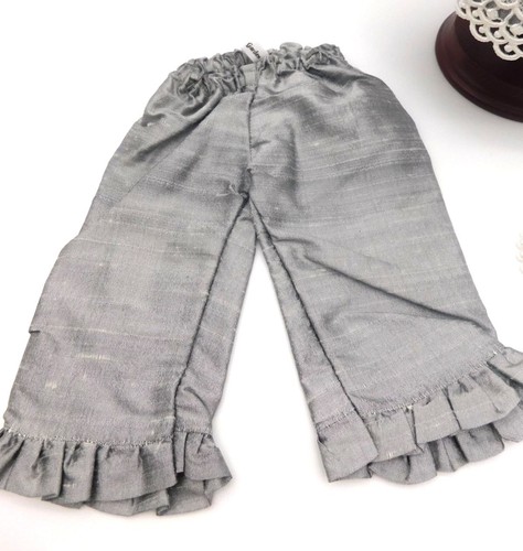 Handmade Historical Regency Era Silver Dress Set 18" Fits American Girl Dolls - Picture 2 of 8