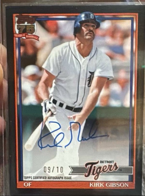 2026 Topps Series 2 Kirk Gibson Auto Black /10 #91B2-KG Detroit Tigers 🐅