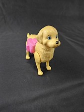 Mattel Barbie Potty Training Taffy Dog Doll Pet Wind Up Walk Tan Light Brown