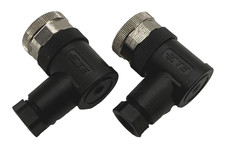 Lot of 2x TE AMP T4112001041-000 M12 Sensor Connector Female 4-Pin