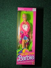VINTAGE 1987 MATTEL ISLAND FUN BARBIE DOLL  4061 SEALED NEW IN BOX - SPOTS