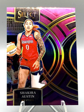 2024 Select WNBA Shakira Austin #139 Premier Level Pink & Purple Prizm /99