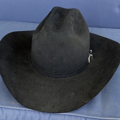 Bailey Pro XXXXX Beaver Black Felt Western Cowboy Hat Size 7 1/8 (57) USA