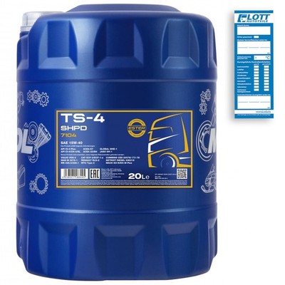 MANNOL TS-4 SHPD Motoröl 15W-40 ACEA A3/B4 LKW Schlepper Bus Öl Motorenöl