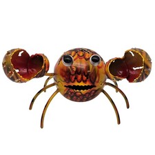 Krabbe stehend, 11 cm gelb/orange perfekt für Geldgeschenk maritim Deko Küste