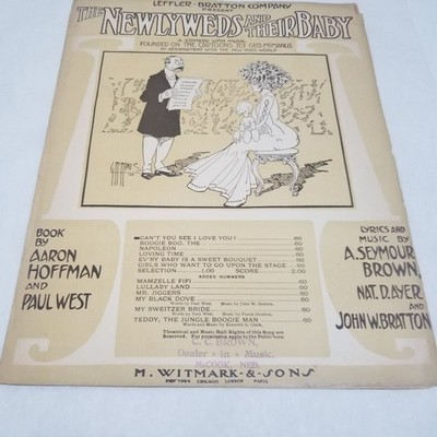 Can't You See I Love You? The Newlyweds and Their Baby Sheet Music 1908