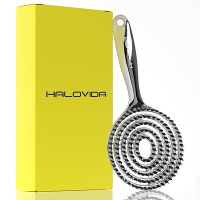 Hair Brush for Women with Double layer Boar Bristle & Nylon Detangler with El...
