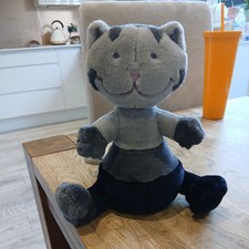 Vintage M&S Marks & Spencer Black Grey Cat Scatty Catty 7025884 Soft Toy Plush