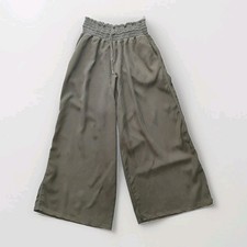 Free People FP Movement Harem Wide Leg Pants Boho Medium Green Elastic Waist