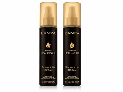 L ANZA Keratin Healing Oil Bounce Up Spray 6.1 fl oz Duo Set 2 Pack