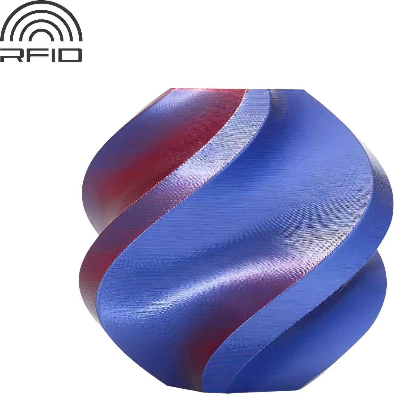 Bambu Lab - 1.75mm PLA Silk Dual Color Filament - Midnight Blaze