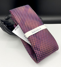 PERRY ELLIS Portfolio Men's 100 Polyester Tie  Barbet Geo  NEW MSRP: 55.