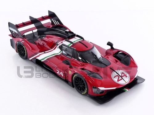 BBURAGO 1/18 - FERRARI 499P 3.0L TURBO V6 MODIFICATA - 2024 16302R - Foto 8 di 13