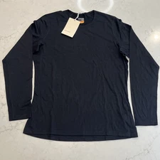Icebreaker Womens XL Merino Wool 200 Oasis Long Slv Crew Thermal Top Base Layer