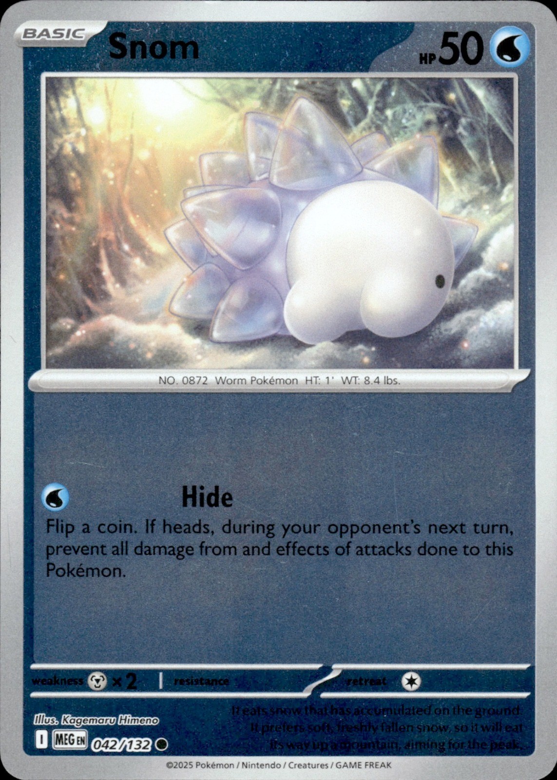Snom Reverse Holo Common ME01: Mega Evolution 042/132 NM