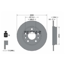 2x Bremsscheibe hinten für Renault ZOE BFM id92386