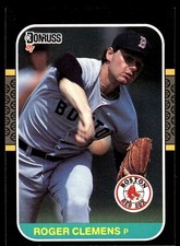 Roger Clemens 1987 Leaf #190 Boston Red Sox MLB READ FREE SHIPPING AutographDen