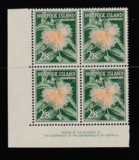 1962 NORFOLK 2/8 Rose Apple Imprint B4 Sg 34 MNH £9 +++