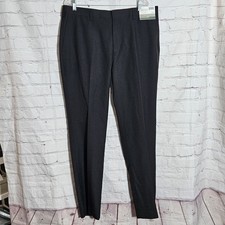 Louis Raphael Mens Pants Black Size 38x32 Dress Pant Tailored Fit Polyester