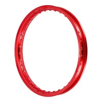 Felge Aluminium 1,60X18 36 Loch Rot Poliert Und Eloxiert