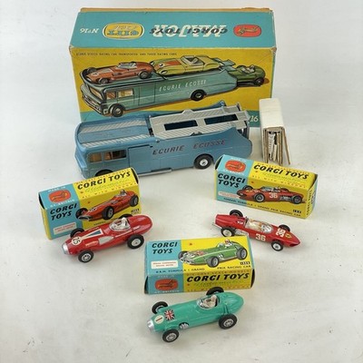Vintage Boxed Corgi Toys Gift Set 16 Ecurie Ecosse Racing Car Transporter