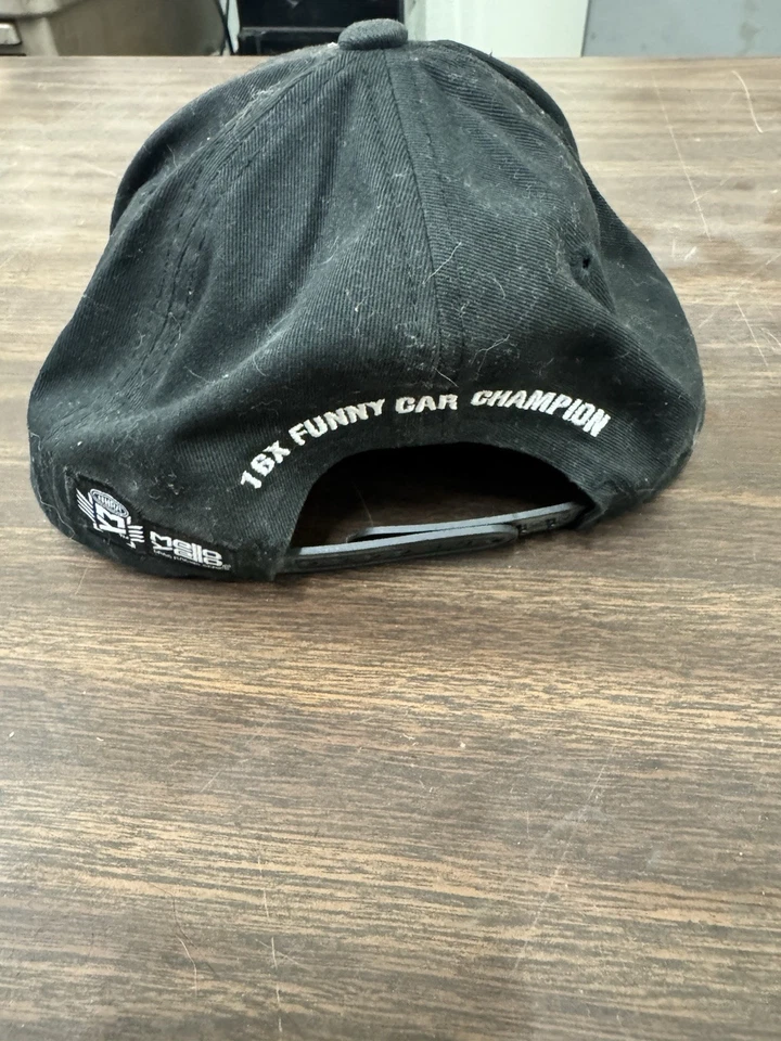 FIRMADO John Force Racing NHRA Juvenil Sombrero/Gorra Ajustable Foto 2 de 4