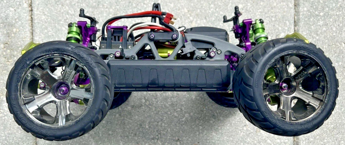 HPI Savage XS Totally Custom w/ Brushless System Green And Purple