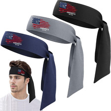 Head Tie Headband for Men Women,Sports Sweat Band Adjustable Ninja Headband Kara