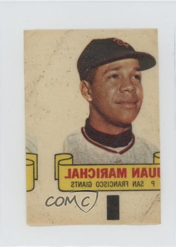 Juan Marichal 1966 Topps Rub Offs card