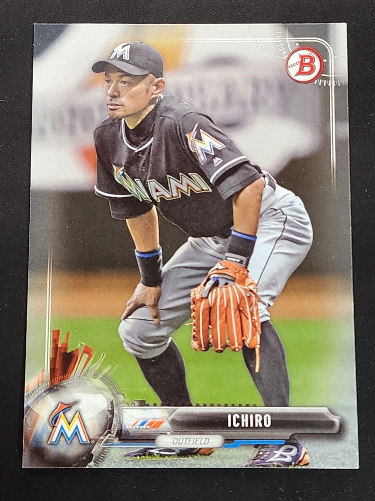 2017 Bowman # 33 Ichiro Miami Marlins Qty
