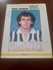 LIBRO BOOK FOOTBALL CALCIO VINTAGE PLATINI CALCIATORE D'ORO. JUVENTUS