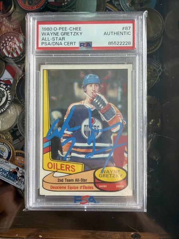 1980 O-Pee-Chee #87 WAYNE GRETZKY A.S. PSA AUTHENTIC DNA AUTO 2nd Yr HOF GOAT