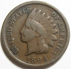 1894 Indian Head Cent - #11444-29