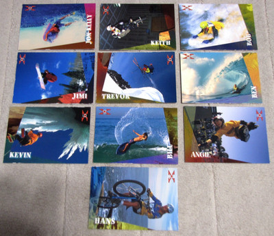 Lot (10) Different 1994 Vision Generation Extreme Cards - Hans Rey