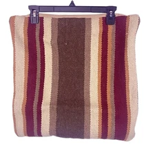 Wool PillowCover Set Of 2 Lizzie Home Arden Loft Hand Loomed Southwestern Stripe