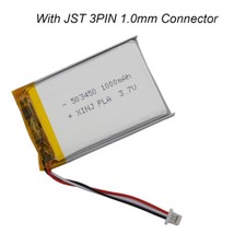 3.7V 1000mAh 3.7Wh Li Lipo Battery 503450 NTC Thermistor 3Pin JST-SH 1.0mm Plug