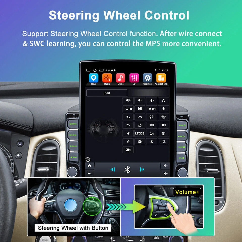 For Toyota Tundra 07-13 Sequoia 08-19 Carplay Car Stereo GPS Navi BT Radio Camer - Image 3 of 4