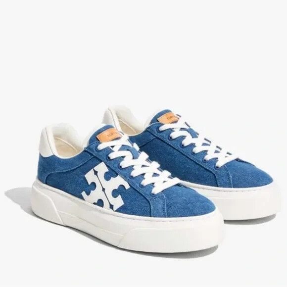 Sale!!国内発送☆Tory Burch COLOR BLOCK PLATFORM スニーカー Tory Burch Signature Color Block Platform Leather Sneaker