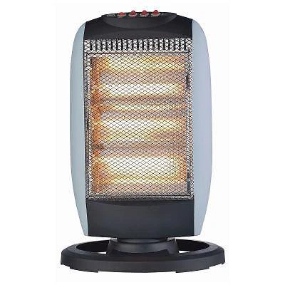 New 1200W Portable Electric Oscillating Halogen Heater 3 Bar Quartz Home  Office 5017403018322 | eBay